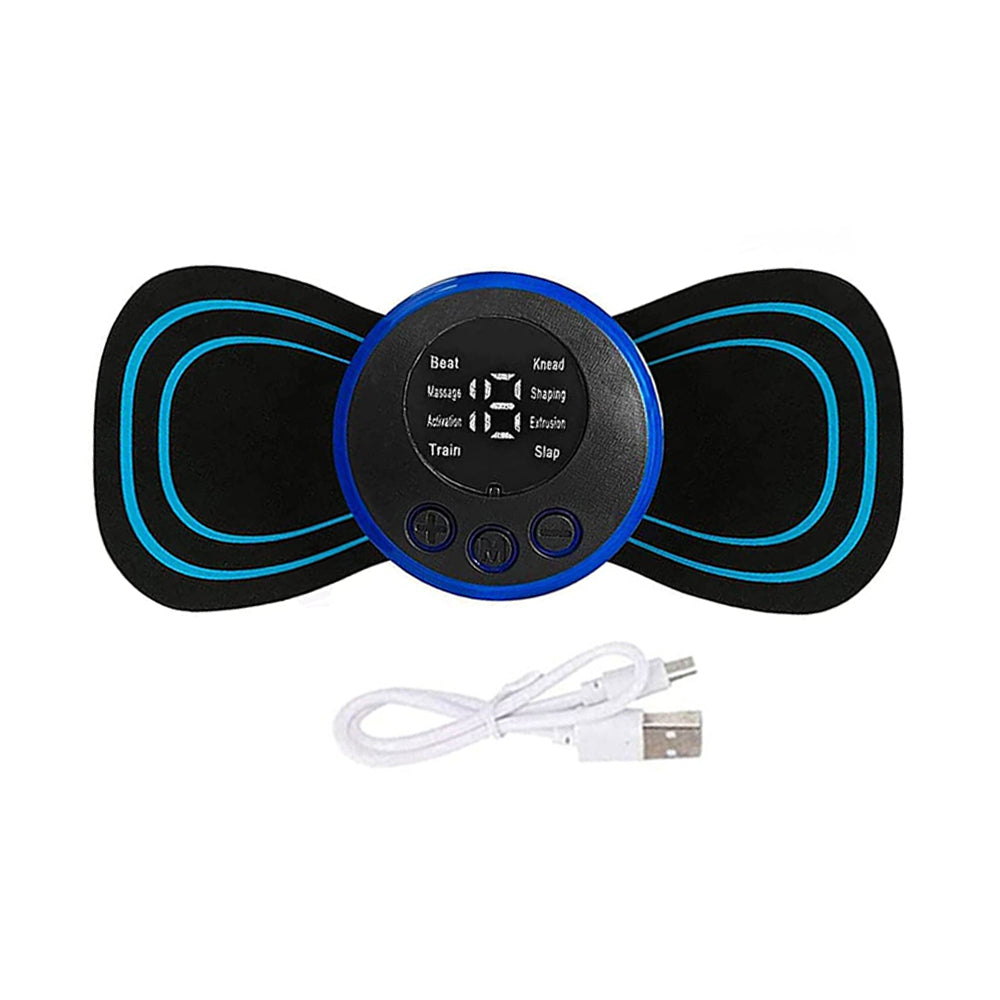 Portable Electric Neck Back Massager EMS Cervical Massage Patches Relief Pain