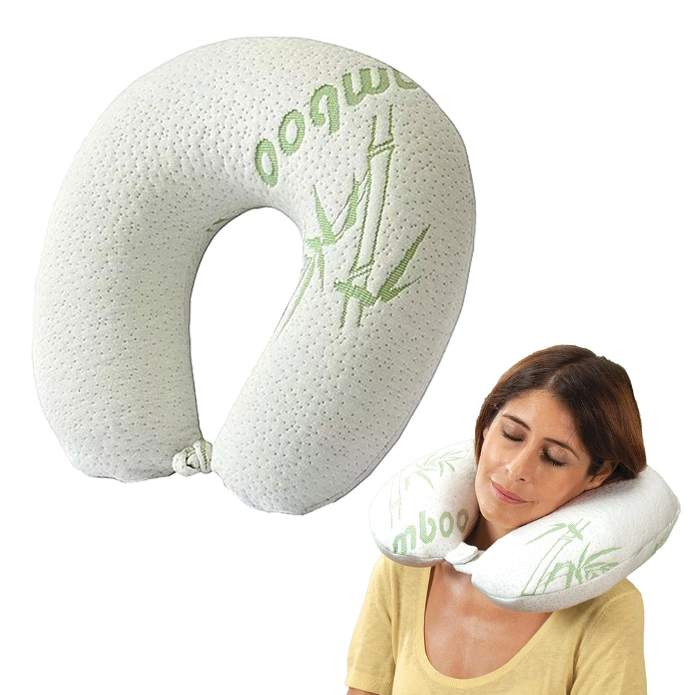 U Shaped Neck Pillow Memory Foam Travel Pillow Neck Support Cushion