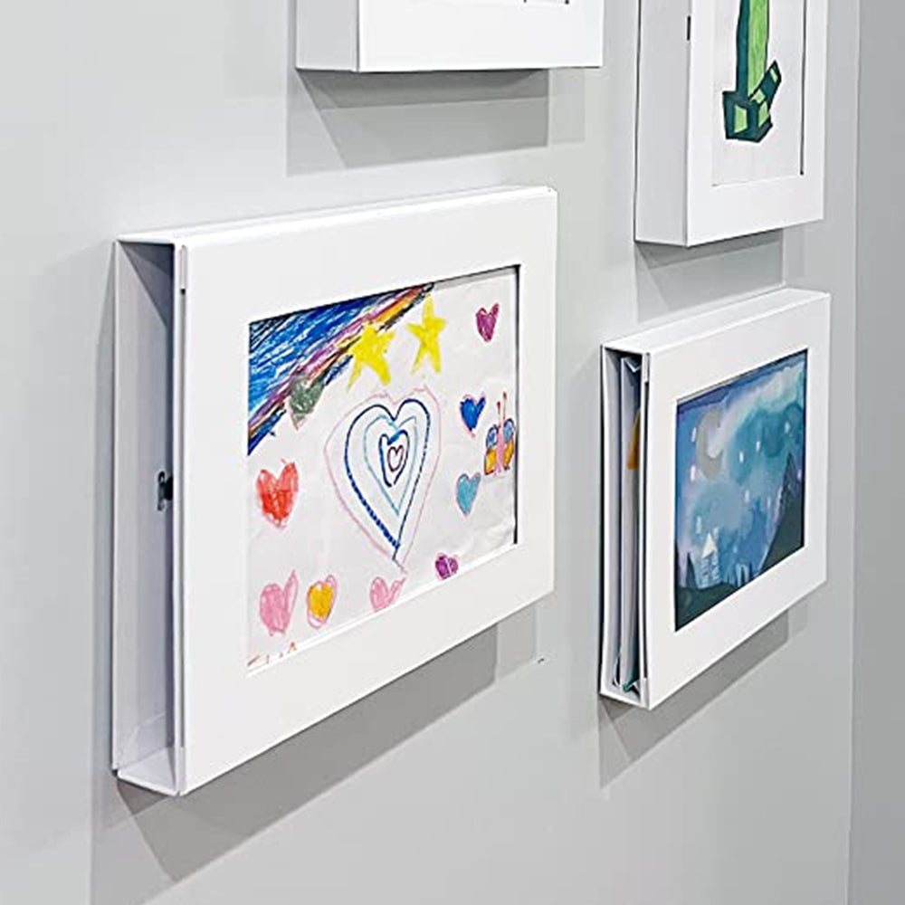 Kids Artwork Frame Photo Display Frame Front Opening Picture Display Holder