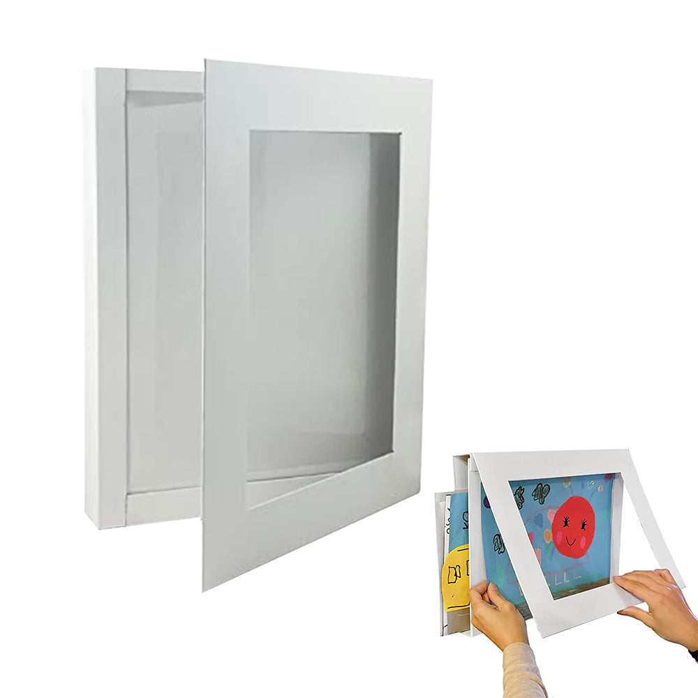 Kids Artwork Frame Photo Display Frame Front Opening Picture Display Holder