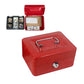 Lockable Cash Box Deposit Slot Petty Cash Money Box Security-Key