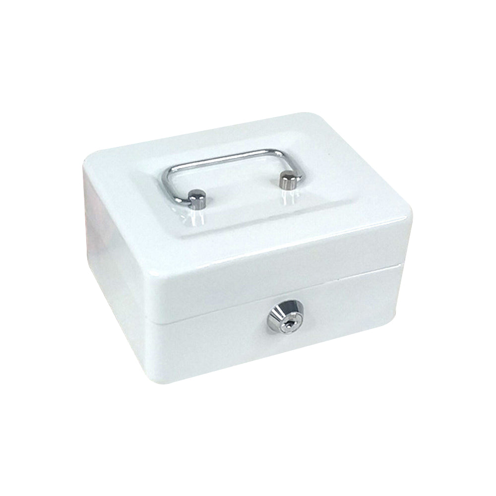 Lockable Cash Box Deposit Slot Petty Cash Money Box Security-Key