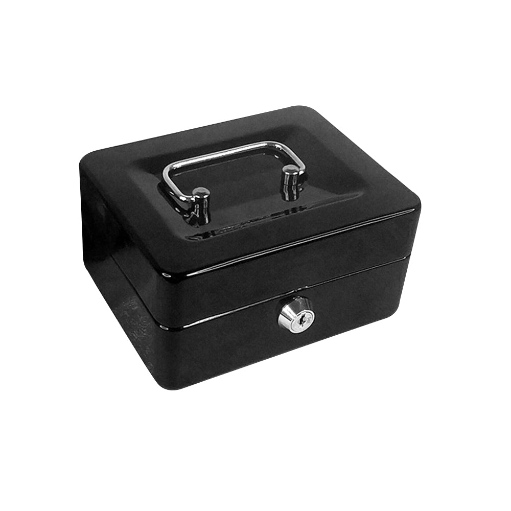 Lockable Cash Box Deposit Slot Petty Cash Money Box Security-Key