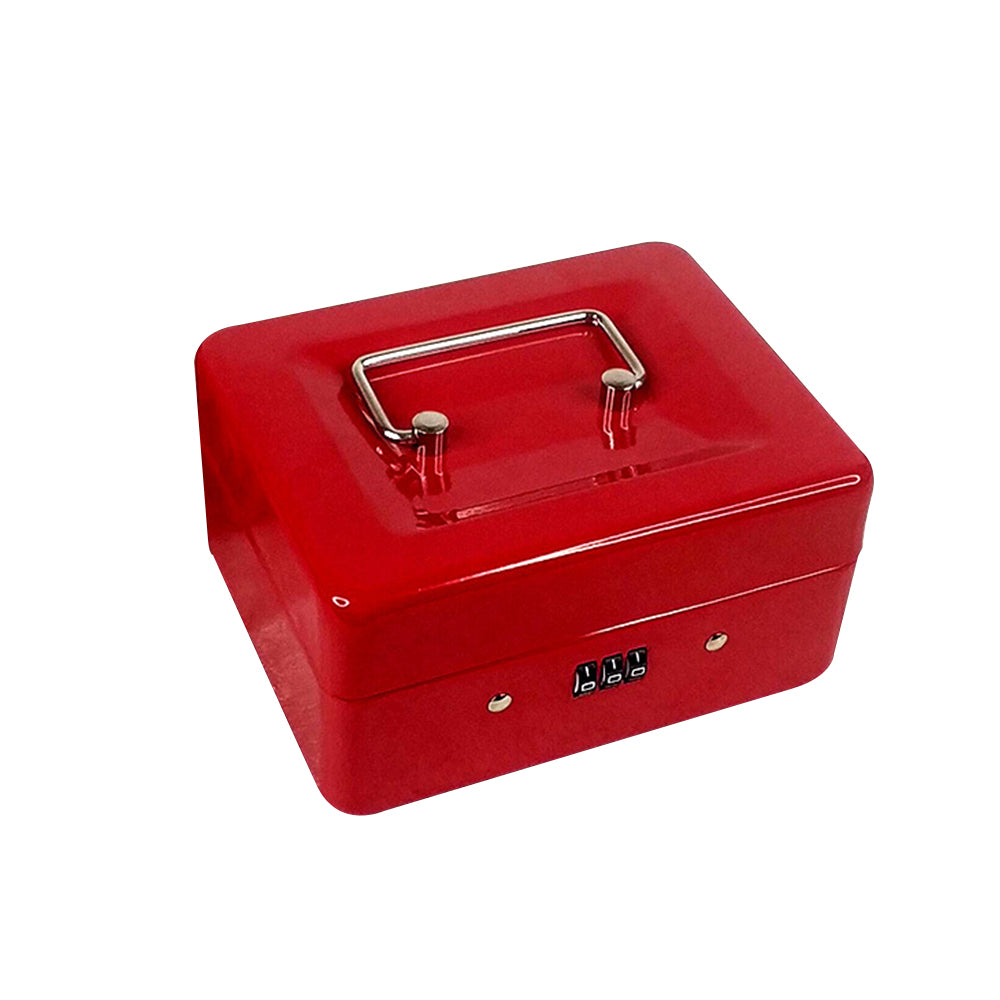 Lockable Cash Box Deposit Slot Petty Cash Money Box Security-Combination Lock