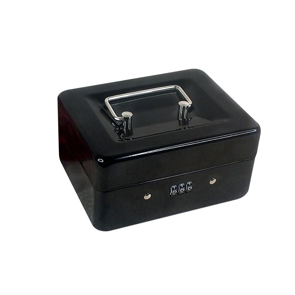 Lockable Cash Box Deposit Slot Petty Cash Money Box Security-Combination Lock