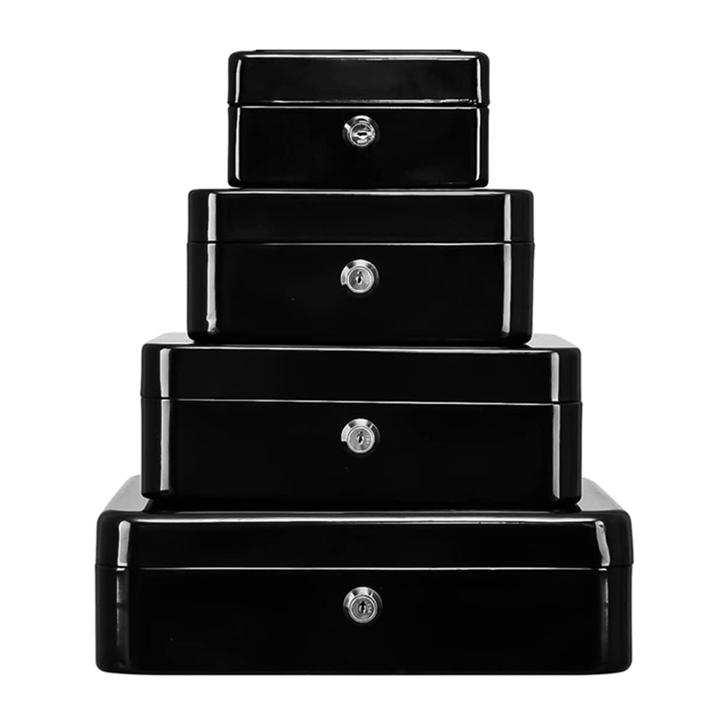 Lockable Cash Box Deposit Slot Petty Cash Money Box Security-Key