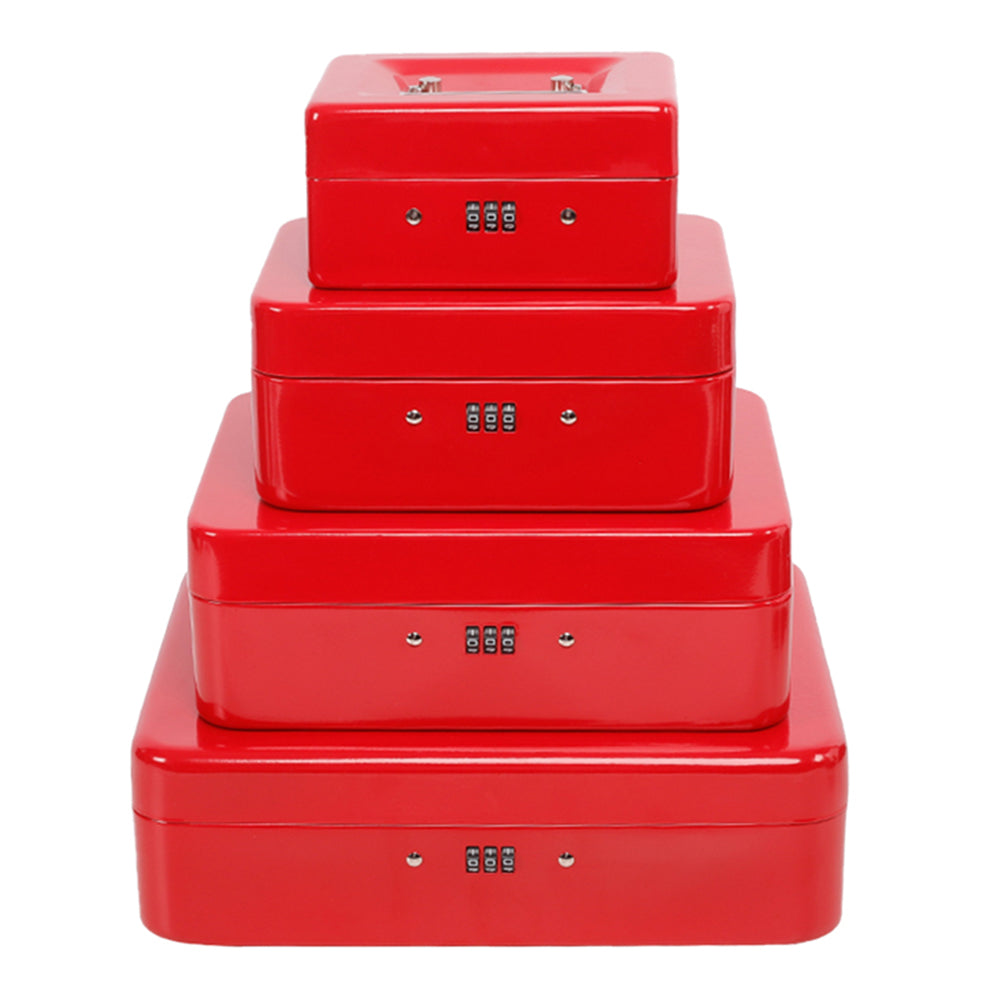 Lockable Cash Box Deposit Slot Petty Cash Money Box Security-Combination Lock