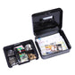 Lockable Cash Box Deposit Slot Petty Cash Money Box Security-Combination Lock
