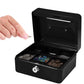 Lockable Cash Box Deposit Slot Petty Cash Money Box Security-Key