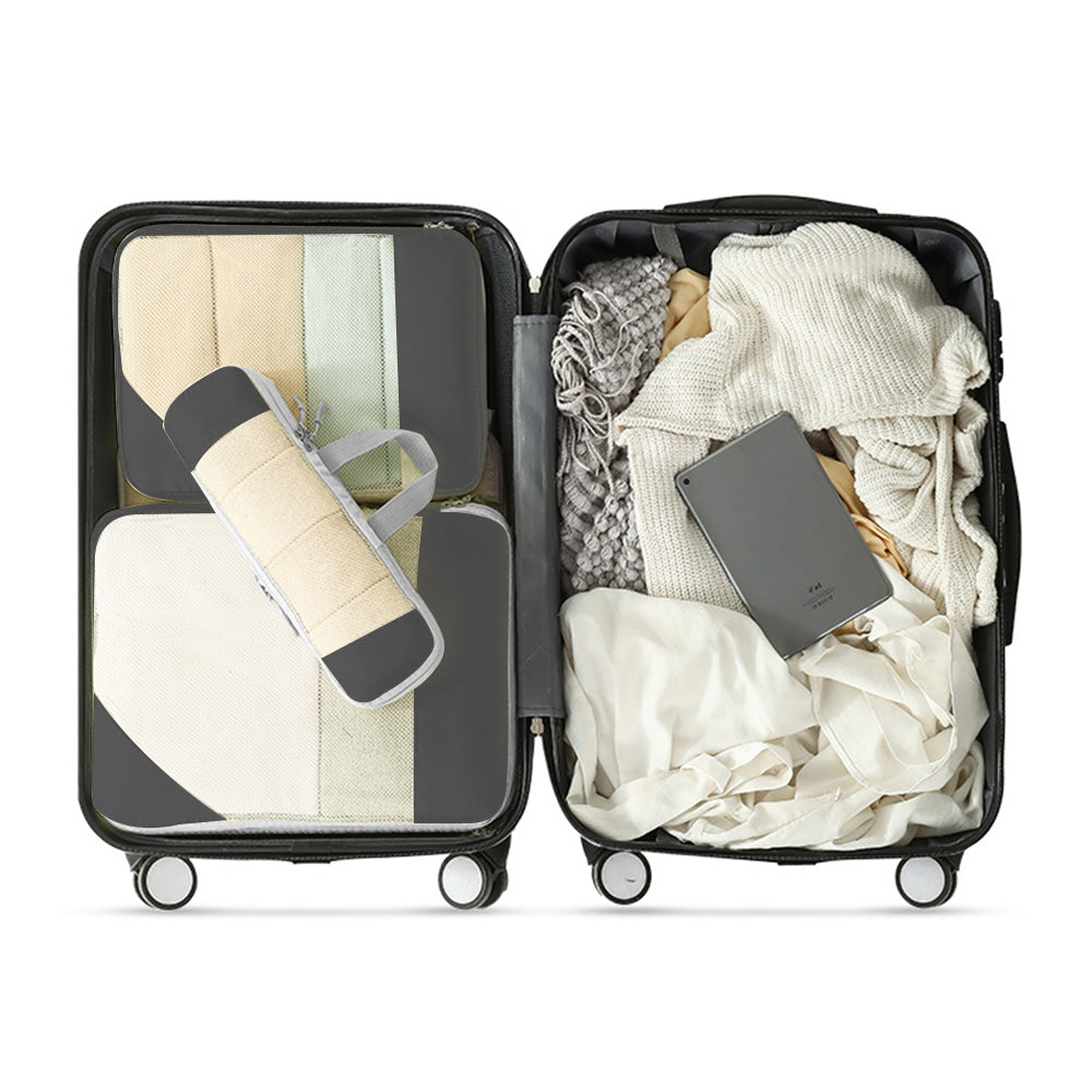 10Pcs Compression Packing Cubes Suitcase Organizer Bag Luggage Storage