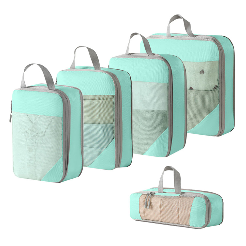 10Pcs Compression Packing Cubes Suitcase Organizer Bag Luggage Storage