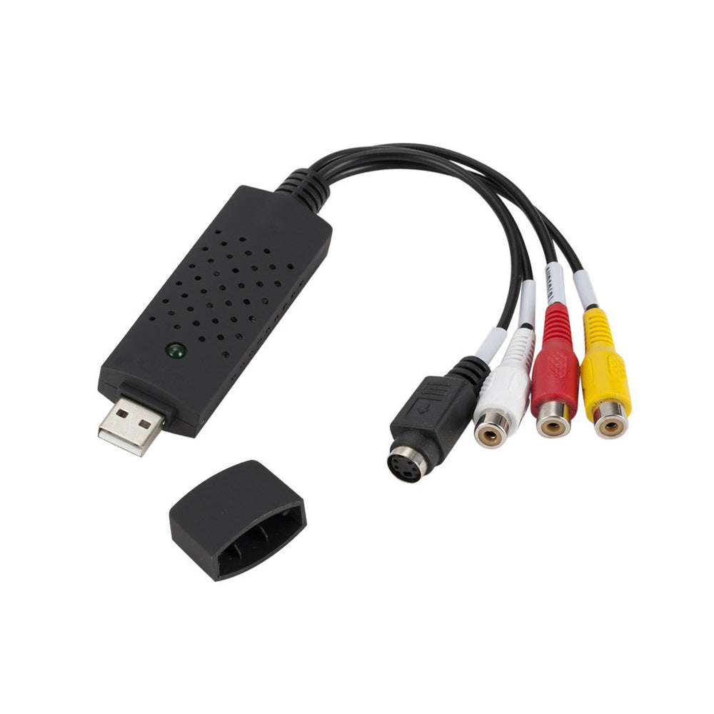 2Pcs USB 2.0 Audio Video VHS to DVD VCR PC HDD Converter Adapter Digital Capture Card