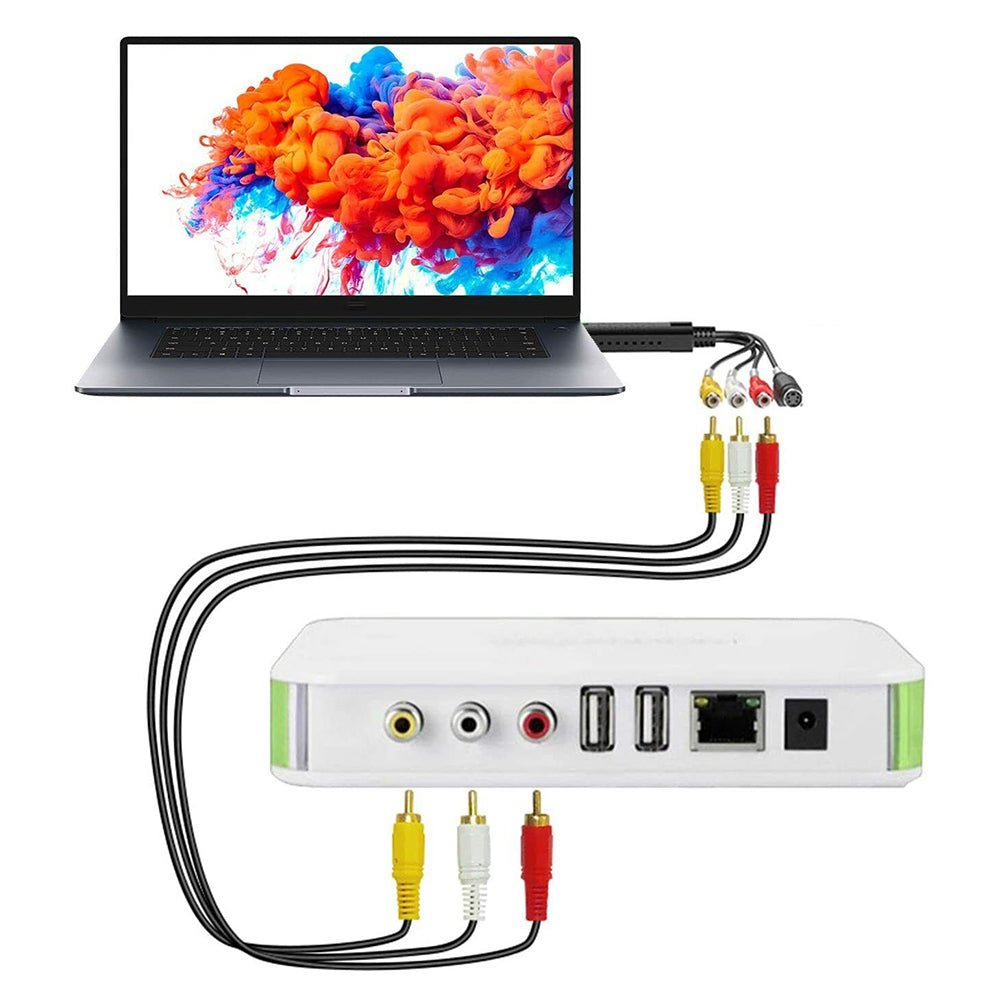 2Pcs USB 2.0 Audio Video VHS to DVD VCR PC HDD Converter Adapter Digital Capture Card
