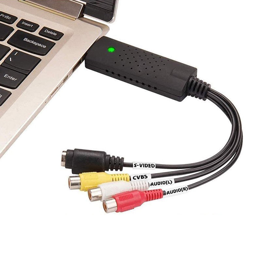 2Pcs USB 2.0 Audio Video VHS to DVD VCR PC HDD Converter Adapter Digital Capture Card