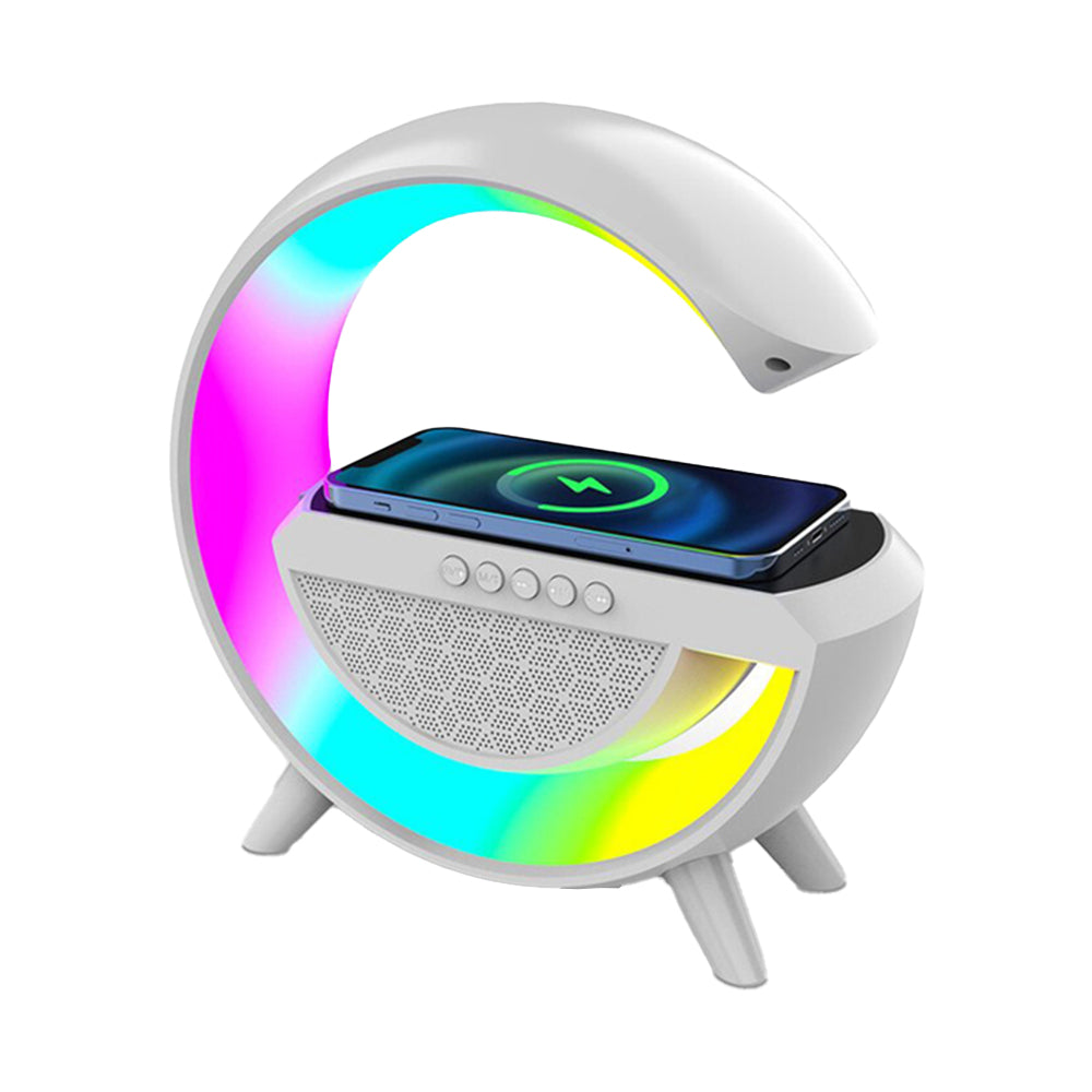 Intelligent Ambient Light Cell Phone Wireless Charging Bedside Night Light Multi-Mode Play Bluetooth Speaker