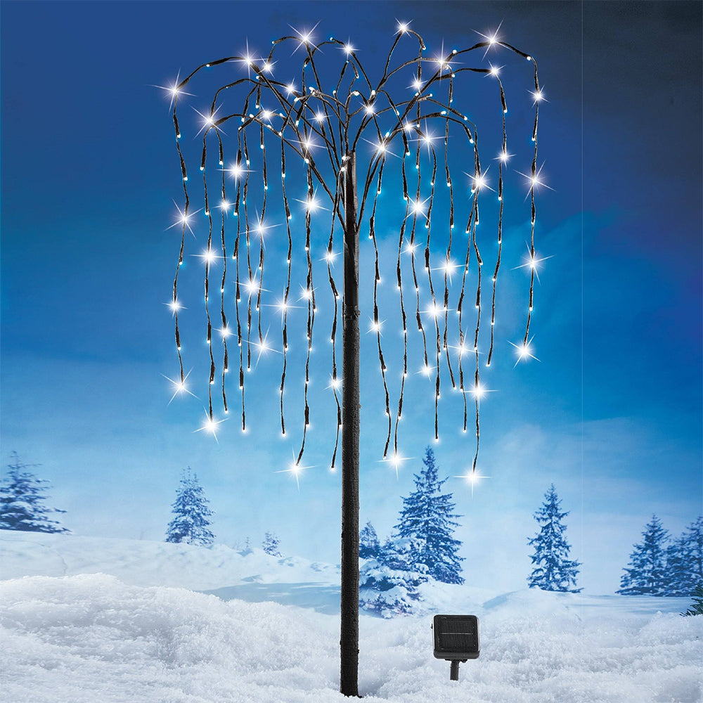 LED Solar Willow Tree Lights Outdoor for Garden Decoration