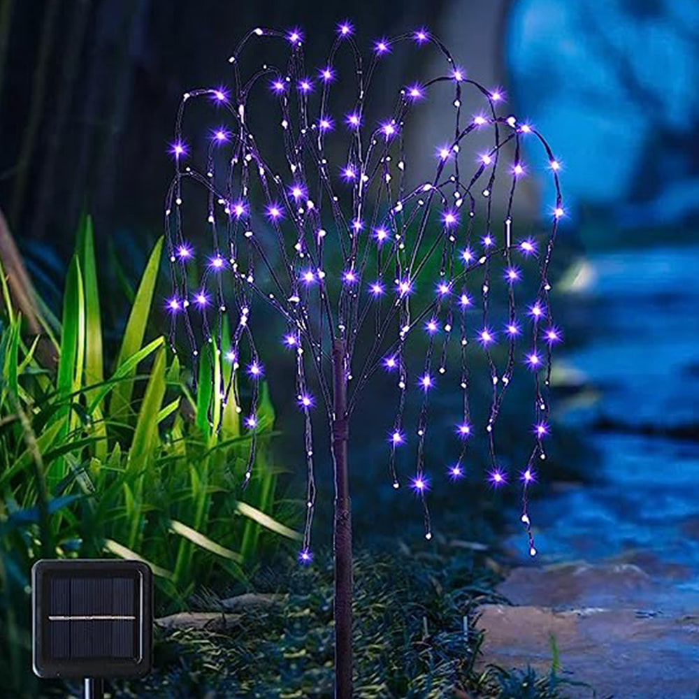 LED Solar Willow Tree Lights Outdoor for Garden Decoration