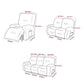 Waterproof  PU Leather Recliner Sofa Covers Soft Sofa Couch Slipcover Protector