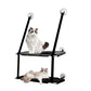 Single Dual Layer Cat Hammock with Thick Mat Cat Sucker Warm Hanging Nest