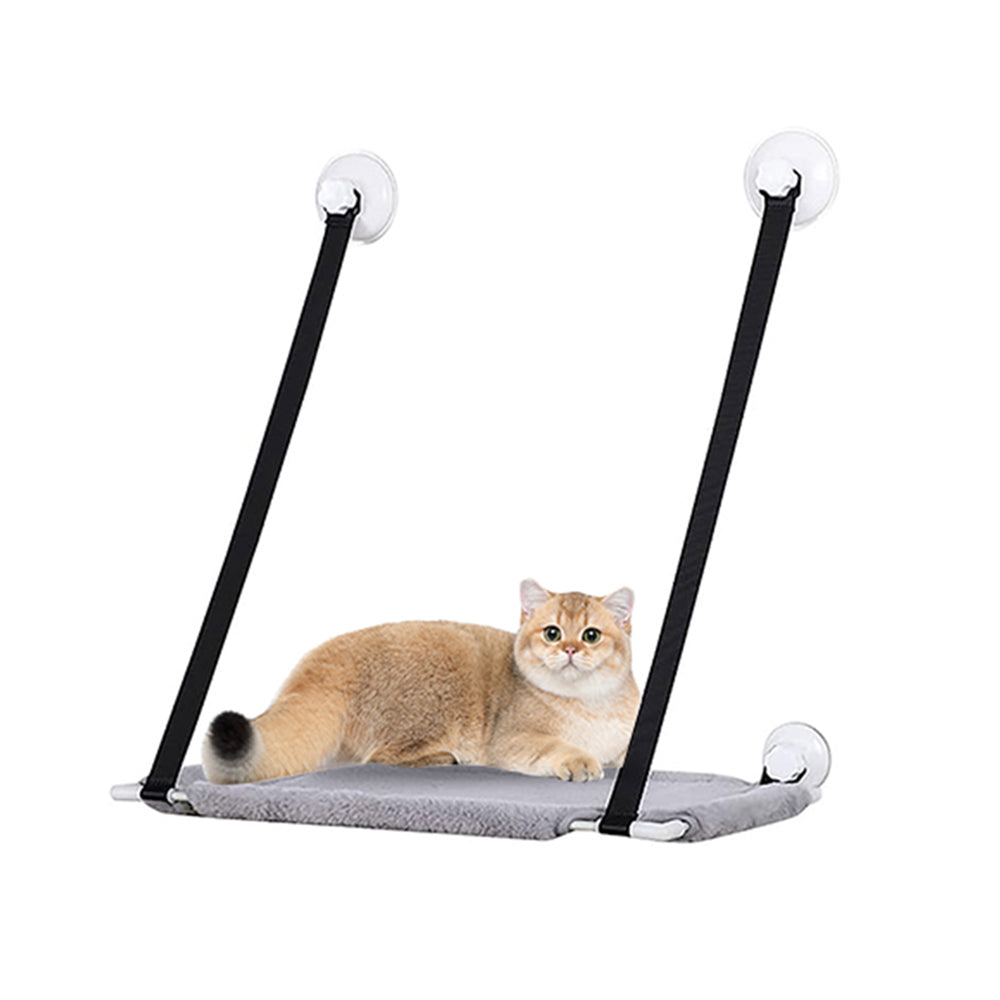Single Dual Layer Cat Hammock with Thick Mat Cat Sucker Warm Hanging Nest