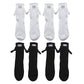 4Pairs Funny Suction 3D Doll Couple Holding Hands Socks for Women Men-2Black and 2White