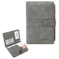 RFID Passport and Card Holder Travel Wallet with Zipper for Women Men