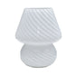 Glass Mushroom Bedside Table Lamp Nightstand Desk Lamp for Home Living Bedroom Gift