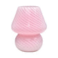 Glass Mushroom Bedside Table Lamp Nightstand Desk Lamp for Home Living Bedroom Gift