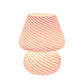 Glass Mushroom Bedside Table Lamp Nightstand Desk Lamp for Home Living Bedroom Gift