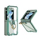 For Samsung Galaxy Z Flip5 5G Airbag Case Slim Clear Cover With Ring Stand