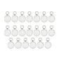 20Pcs Round Clear Acrylic Photo Keyring DIY Blank Picture Frame Key Chain