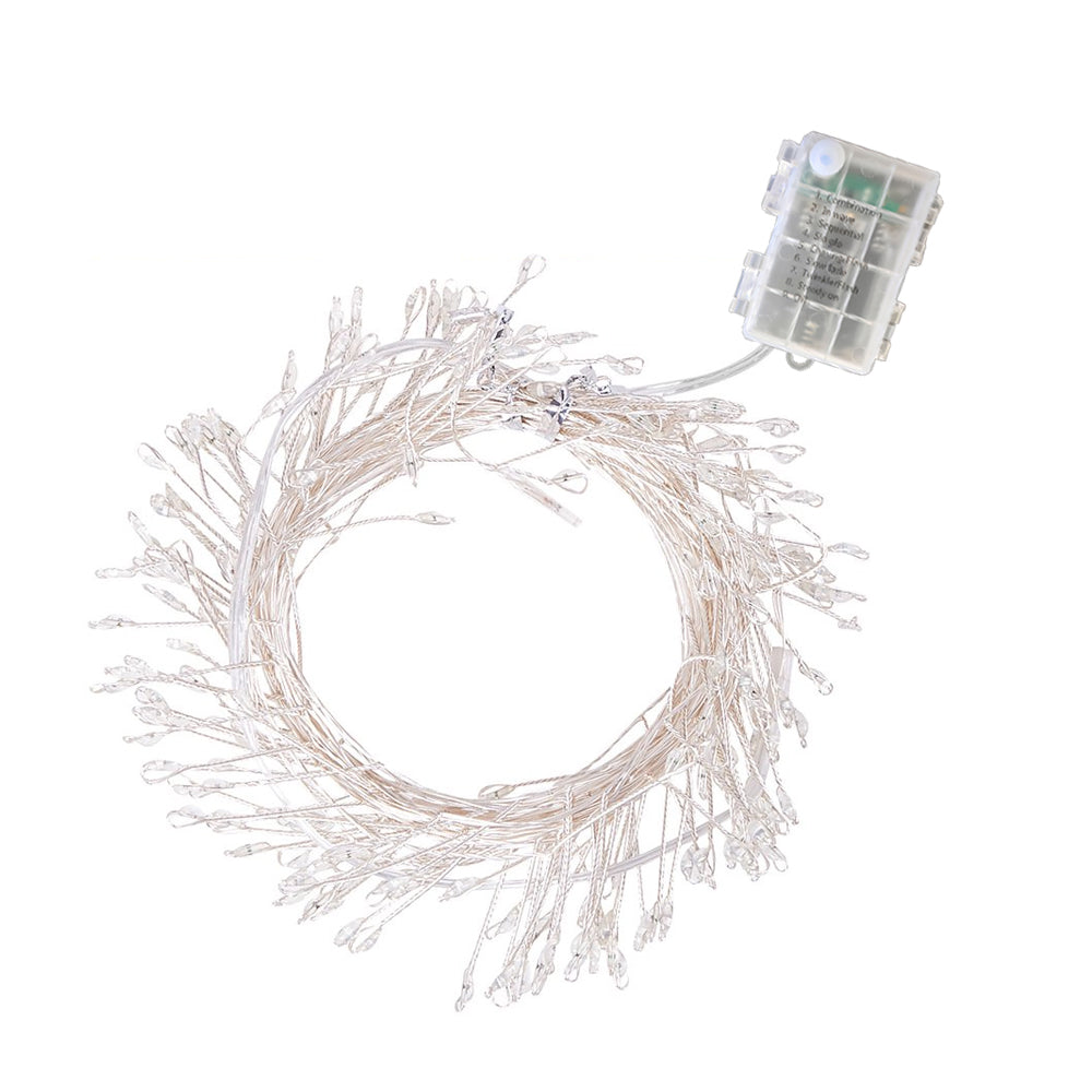 Christmas 8 Modes LED Firecracker Starry String Lights for Bedroom Festival Decorations