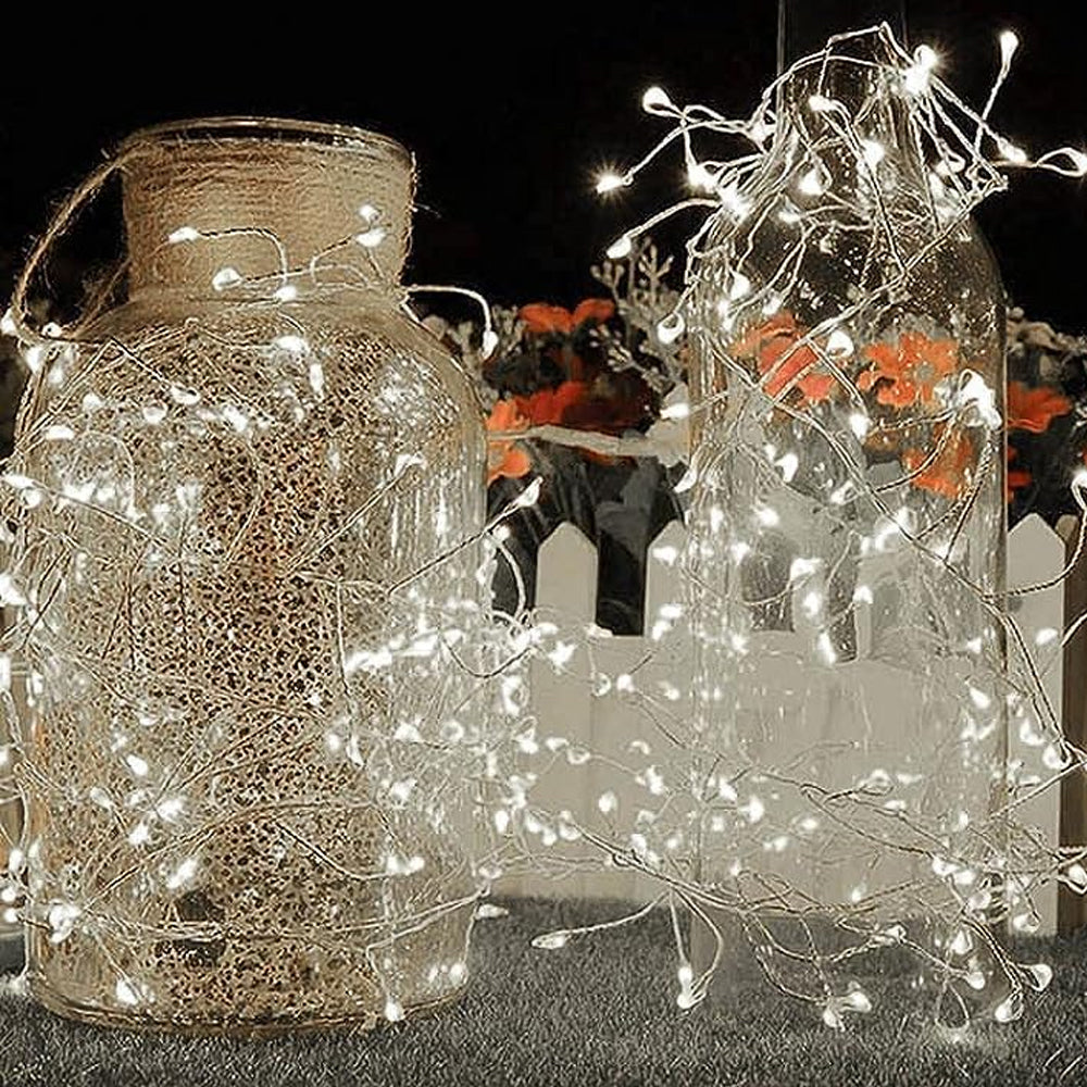 Christmas 8 Modes LED Firecracker Starry String Lights for Bedroom Festival Decorations