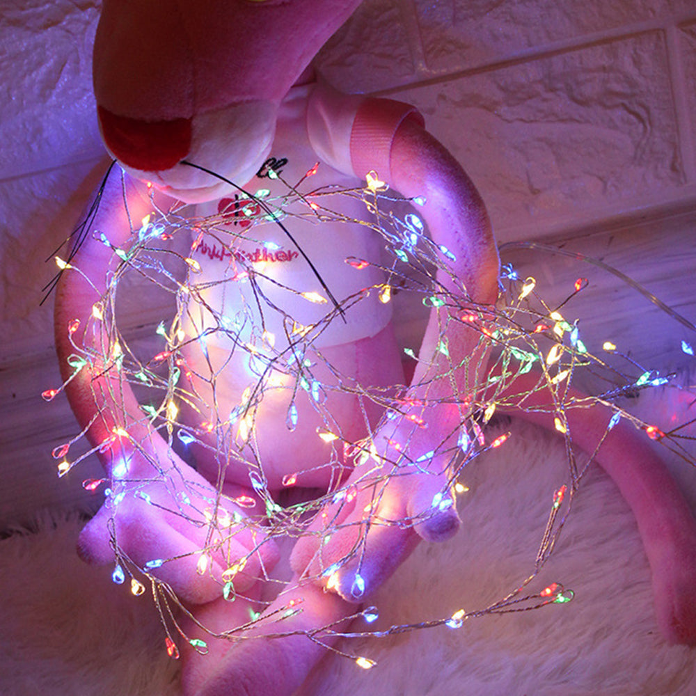 Christmas 8 Modes LED Firecracker Starry String Lights for Bedroom Festival Decorations