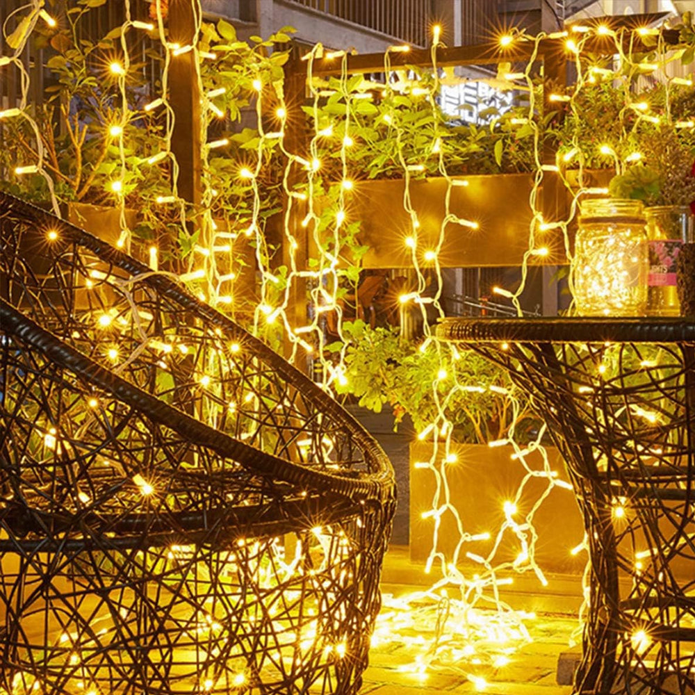 Christmas 8 Modes LED Firecracker Starry String Lights for Bedroom Festival Decorations