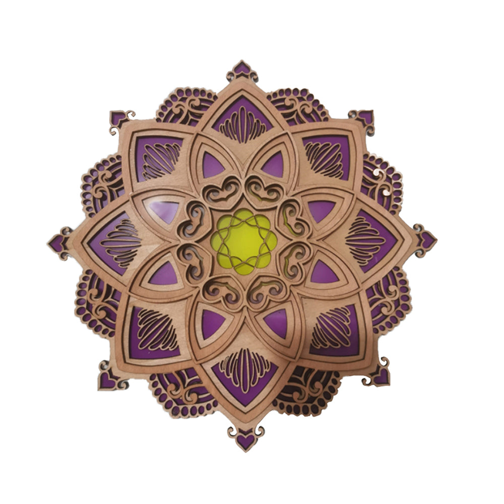 Mandala Yoga Room Night Light Wall Mounted Lamp Atmosphere Light