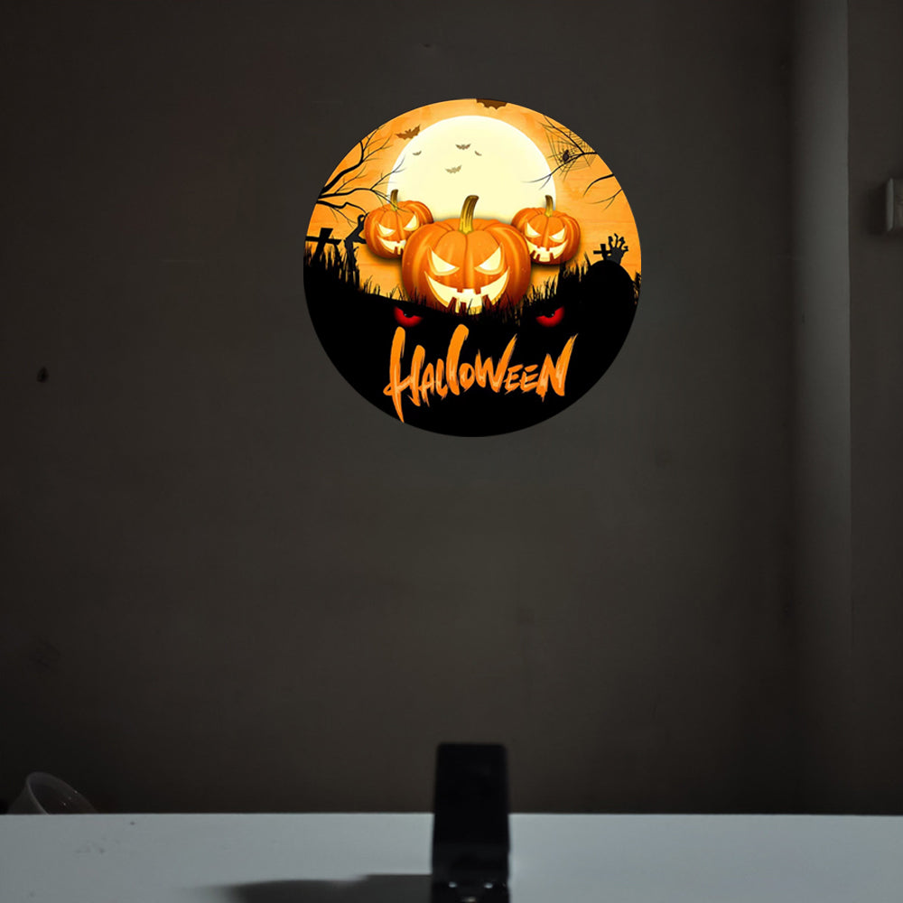 Halloween LED Moon Background Atmosphere Projection Lamp-Halloween series