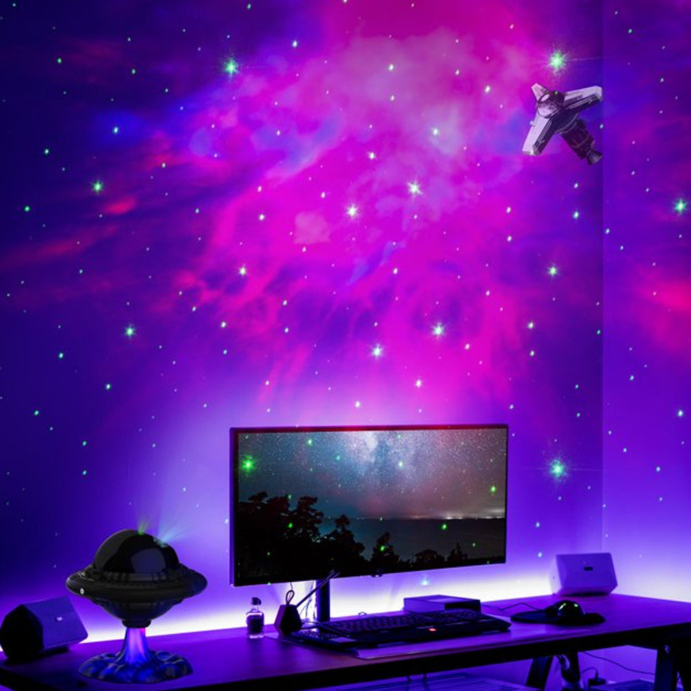 UFO Galaxy Starry Nebula  Projector Night Light
