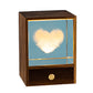3D Glass LED Night Table Lamp-Heart
