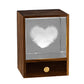 3D Glass LED Night Table Lamp-Heart