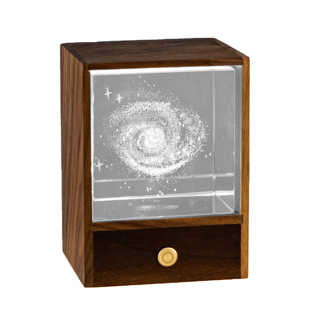 3D Glass LED Night Table Lamp-Milky Way