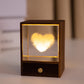 3D Glass LED Night Table Lamp-Heart