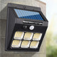 Water-resistant Human Sensor Solar Wall Lamp for Front Door Backyard Porch