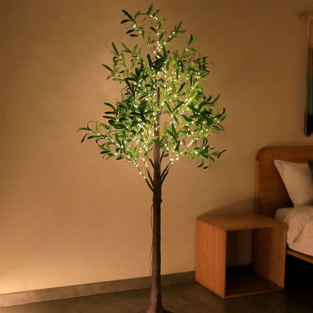 LED Simulation Plants Artificial Olive Trees Light