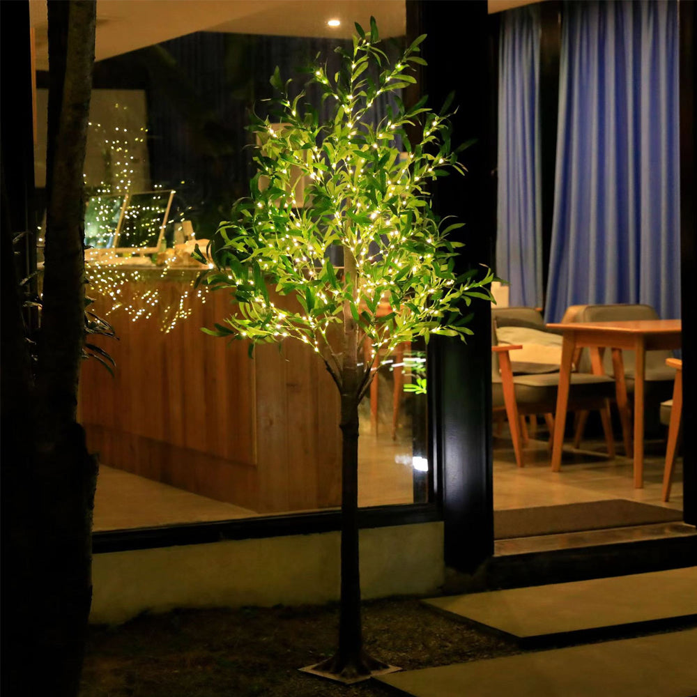 LED Simulation Plants Artificial Olive Trees Light