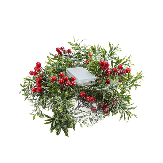 Artificial Courtyard Garland with Lights Door Wreath Fireplace Indoor Decor