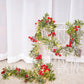 Artificial Courtyard Garland with Lights Door Wreath Fireplace Indoor Decor