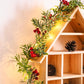 Artificial Courtyard Garland with Lights Door Wreath Fireplace Indoor Decor