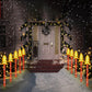 5 Pack 25 LEDs Christmas Warm White Candy Cane Solar Stakes Lights-Christmas Tree