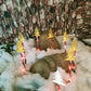5 Pack 25 LEDs Christmas Warm White Candy Cane Solar Stakes Lights-Christmas Tree